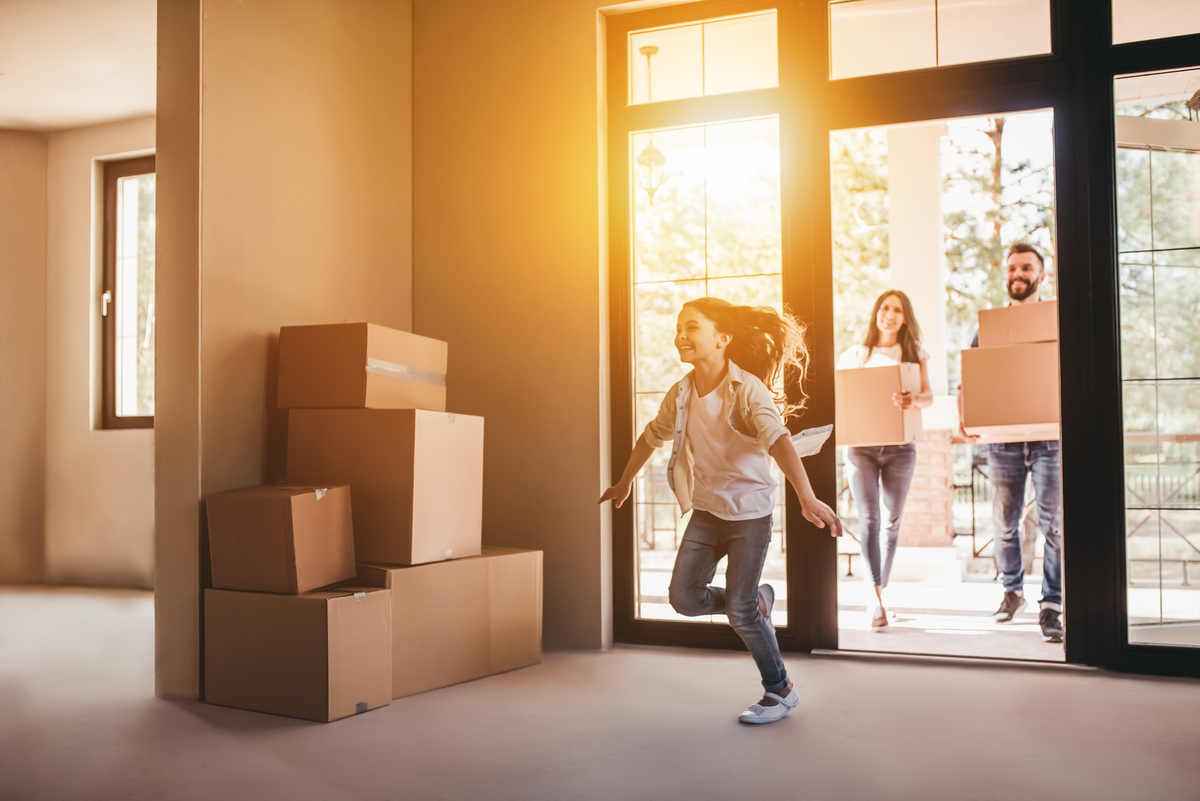 first time home buyers moving into their new home in charlottesville virginia